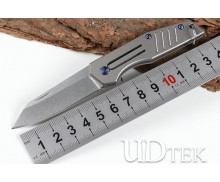 Mini Whale Sand keychain knife with D2 blade UD405265  